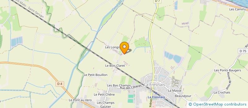 localisation de l'entreprise GAEC DE LA CLAIRIERE à LA FRESNAIS
