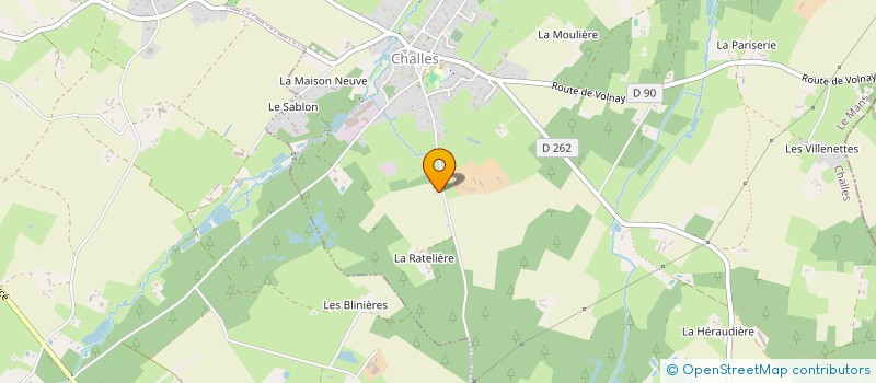 localisation de l'entreprise GAEC DE LA CLEMATITE à CHALLES