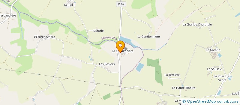 localisation de l'entreprise GAEC DE LA CLEMENCIERE à BOUSSAY