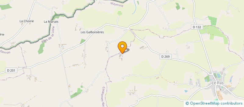 localisation de l'entreprise GAEC DE LA CLERGERIE à LE PAS