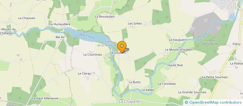 localisation de l'entreprise GAEC DE LA CLOSSE à SAINT-AUBIN-DES-CHATEAUX