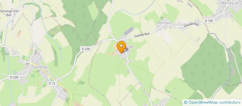 localisation de l'entreprise GAEC DE LA COLLINE  ROMAIN