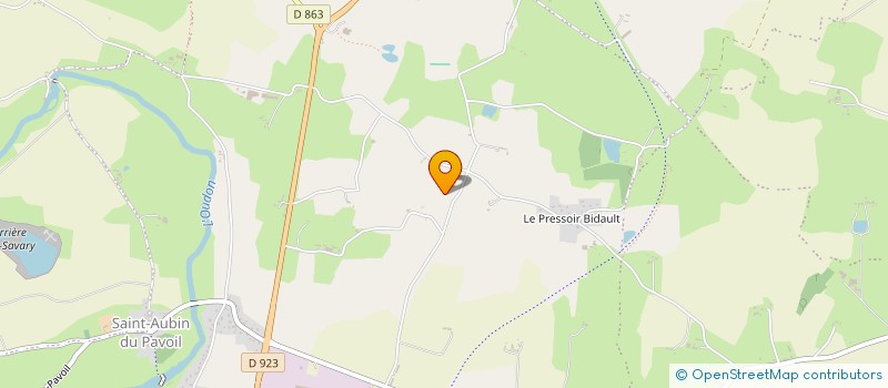 localisation de l'entreprise GAEC DE LA COLLINE à SEGRE-EN-ANJOU BLEU