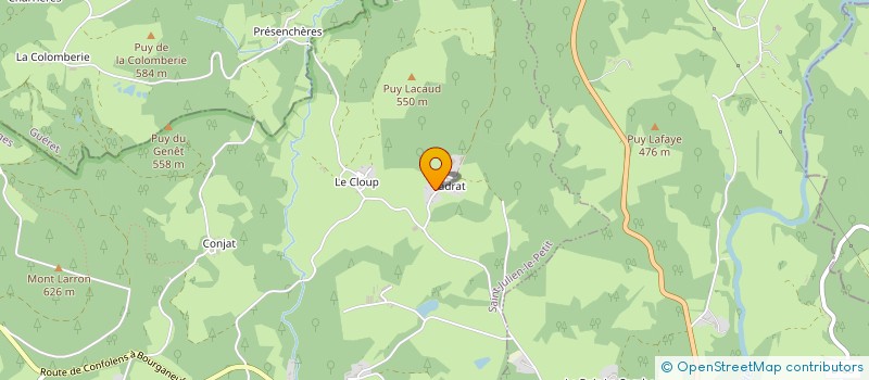 localisation de l'entreprise GAEC DE LA COLLINE  SAINT-JULIEN-LE-PETIT