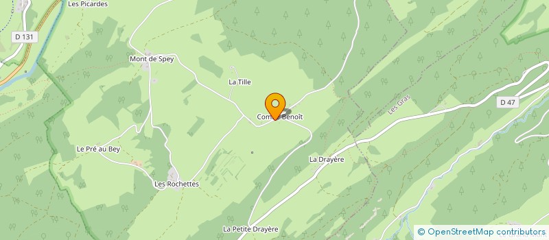 localisation de l'entreprise GAEC DE LA COMBE BENOIT à VILLE-DU-PONT