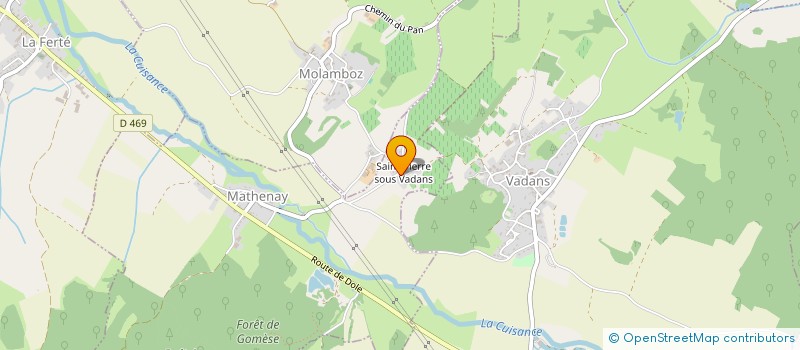 localisation de l'entreprise GAEC DE LA COMBE CHENU  CRAMANS