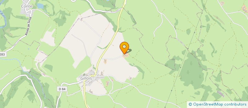localisation de l'entreprise GAEC DE LA COMBE MARTIN à GILLOIS