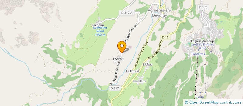 localisation de l'entreprise GAEC DE LA COMBETTE à DEVOLUY