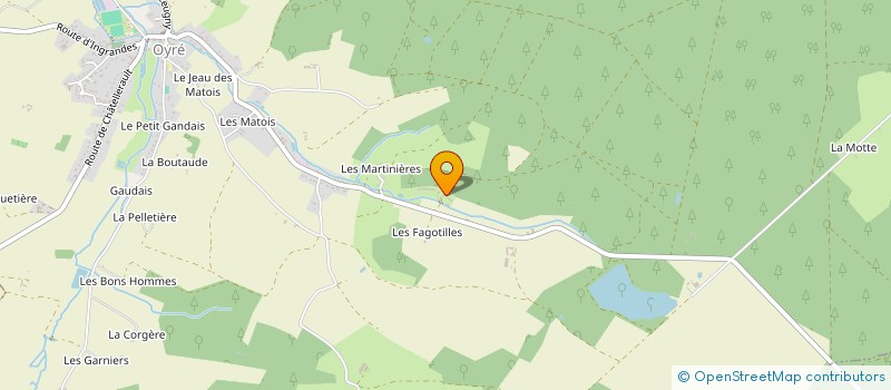 localisation de l'entreprise GAEC DE LA COMMANDERIE à OYRE