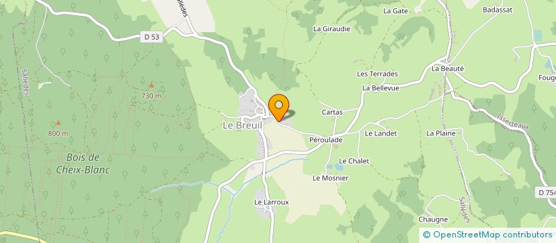 localisation de l'entreprise GAEC DE LA COMTE  SALLEDES