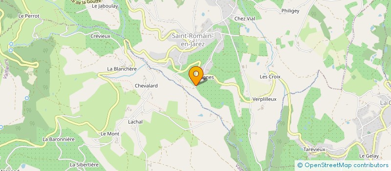 localisation de l'entreprise GAEC DE LA CONDAMINE à SAINT-ROMAIN-EN-JAREZ