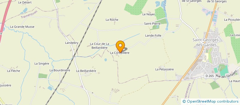 localisation de l'entreprise GAEC DE LA CORBEILLERE  CHEMILLE-EN-ANJOU