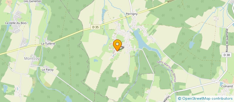 localisation de l'entreprise GAEC DE LA CORBOTTE à SAINT-MARTIN-EN-BRESSE
