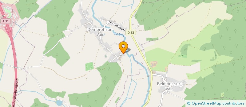 localisation de l'entreprise GAEC DE LA CORVEE à DOMBROT-SUR-VAIR
