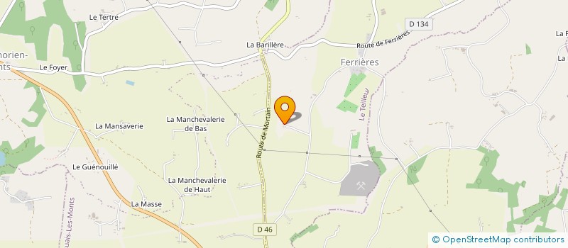 localisation de l'entreprise GAEC DE LA COSNIERE à LE TEILLEUL