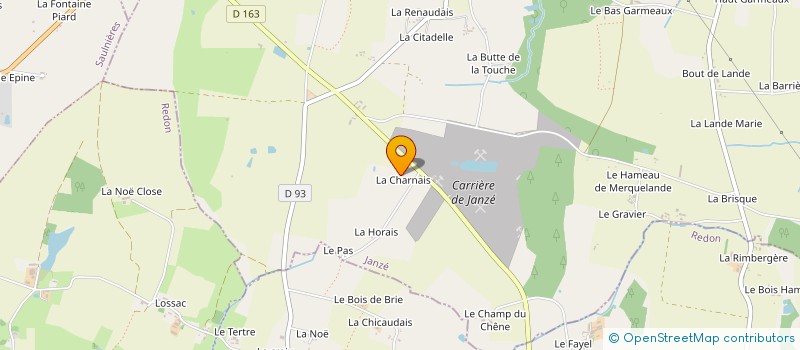 localisation de l'entreprise GAEC DE LA COSSONNAIS à PIRE-CHANCE