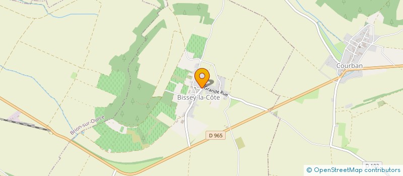 localisation de l'entreprise GAEC DE LA COTE à BISSEY-LA-COTE