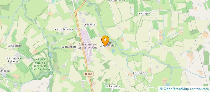 localisation de l'entreprise GAEC DE LA COUDRAIE  OREE-D'ANJOU