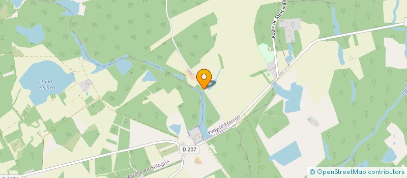 localisation de l'entreprise GAEC DE LA COULARDIERE à YVOY-LE-MARRON
