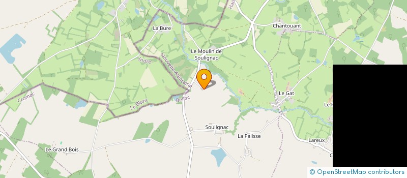localisation de l'entreprise GAEC DE LA COULINIERE à CROMAC