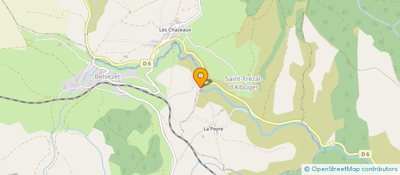 localisation de l'entreprise GAEC DE LA COUMBELLE à MONT LOZERE ET GOULET