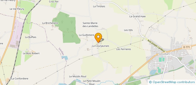 localisation de l'entreprise GAEC DE LA COUR à SOUDAN