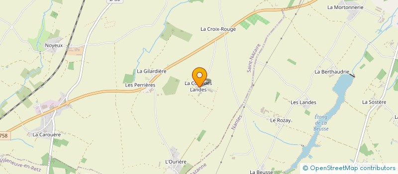 localisation de l'entreprise GAEC DE LA COUR à SAINT-HILAIRE-DE-CHALEONS