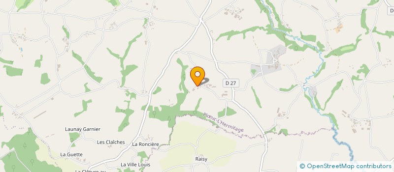 localisation de l'entreprise GAEC DE LA COUR DE BAYO à PLOEUC-L'HERMITAGE