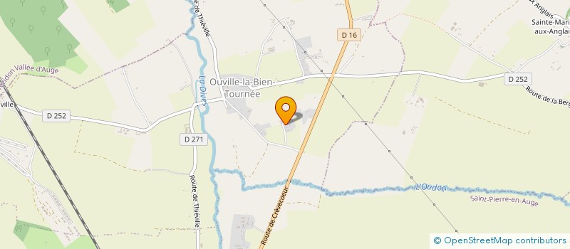 localisation de l'entreprise GAEC DE LA COUR DES HAIES à SAINT-PIERRE-EN-AUGE
