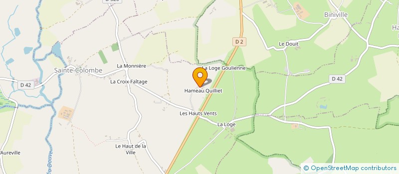 localisation de l'entreprise GAEC DE LA COUR DES VENTS à SAINTE-COLOMBE