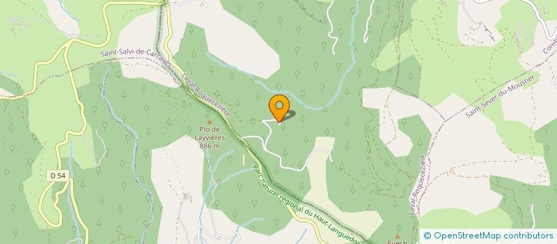 localisation de l'entreprise GAEC DE LA COURBARIE  SAINT-SERNIN-SUR-RANCE