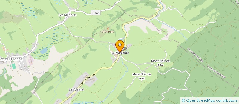 localisation de l'entreprise GAEC DE LA COURONNE à LAC-DES-ROUGES-TRUITES