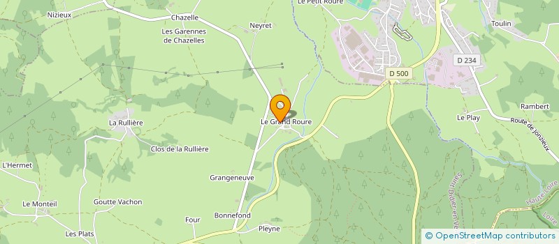 localisation de l'entreprise GAEC DE LA COURSIERE à SAINT-DIDIER-EN-VELAY