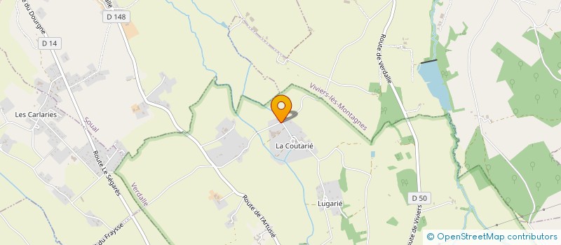 localisation de l'entreprise GAEC DE LA COUTARIE à VERDALLE