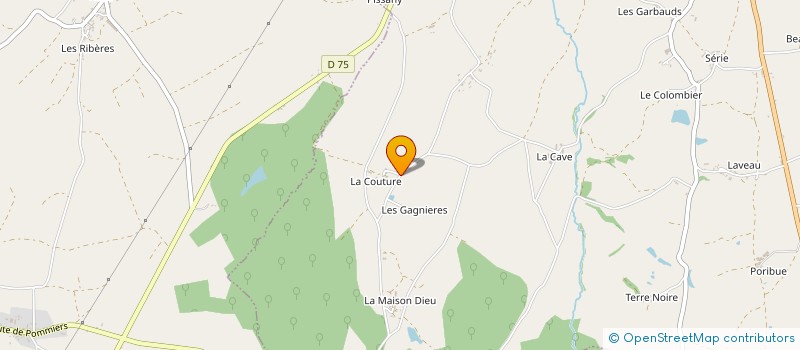 localisation de l'entreprise GAEC DE LA COUTURE à CLUIS
