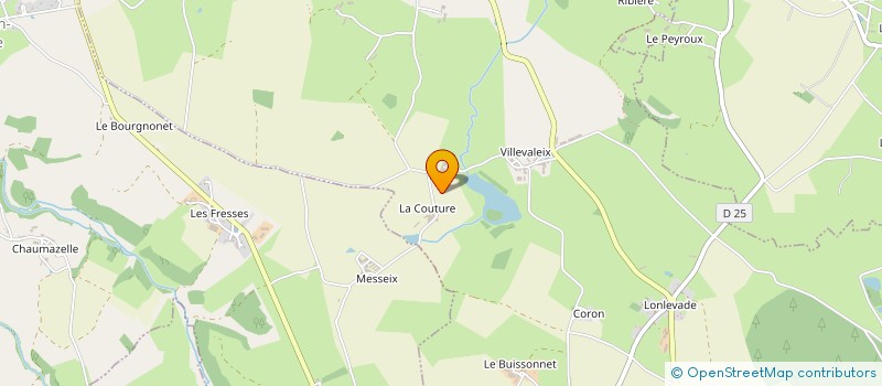 localisation de l'entreprise GAEC DE LA COUTURE à EVAUX-LES-BAINS