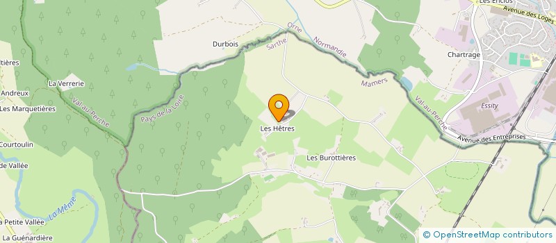 localisation de l'entreprise GAEC DE LA CROCHETIERE  AVEZE