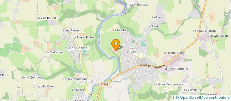 localisation de l'entreprise GAEC DE LA CROIX à PLOREC-SUR-ARGUENON