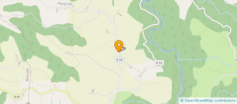 localisation de l'entreprise GAEC DE LA CROIX à RAYSSAC