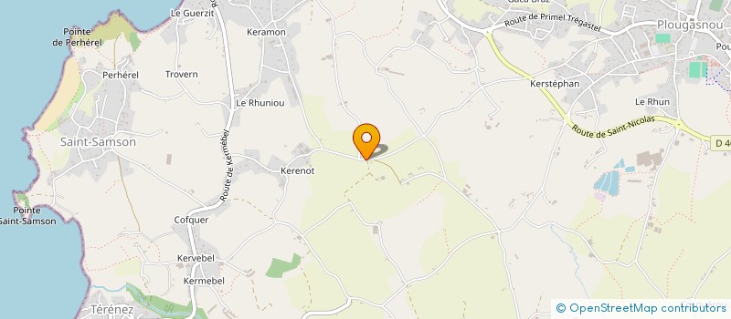localisation de l'entreprise GAEC DE LA CROIX à PLOUGASNOU