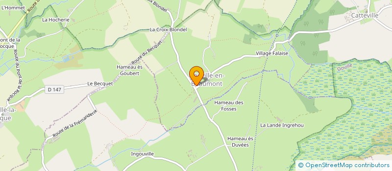localisation de l'entreprise GAEC DE LA CROIX BATON à NEUVILLE-EN-BEAUMONT