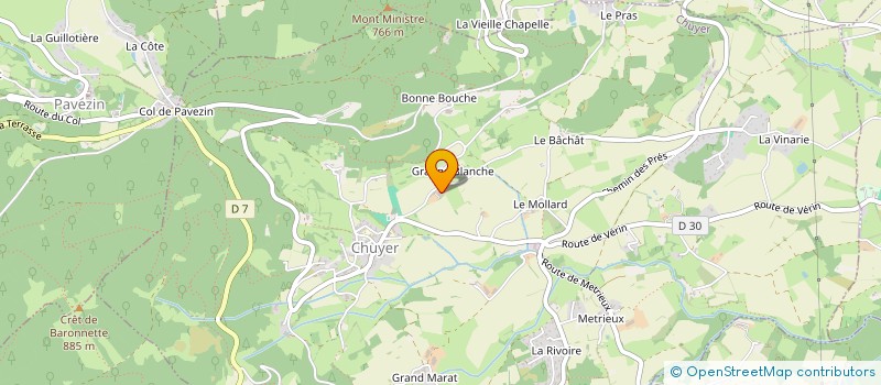 localisation de l'entreprise GAEC DE LA CROIX DU CLOS à CHUYER