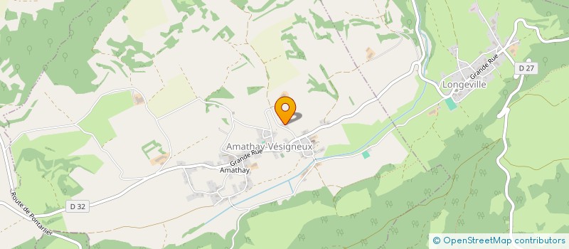 localisation de l'entreprise GAEC DE LA CROIX GRANDJACQUET à AMATHAY-VESIGNEUX