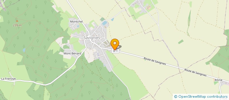 localisation de l'entreprise GAEC DE LA CROIX PATTE  SAVIGNIES