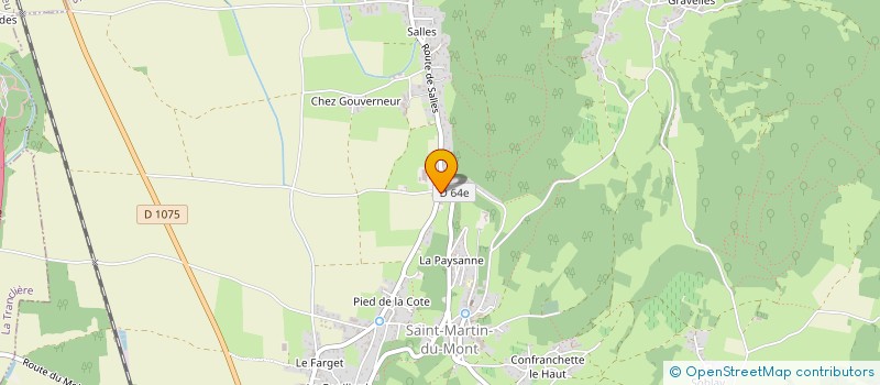 localisation de l'entreprise GAEC DE LA CROIX POMIERS à SAINT-MARTIN-DU-MONT