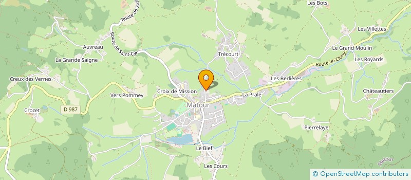 localisation de l'entreprise GAEC DE LA CROIX TRECOURT à MATOUR