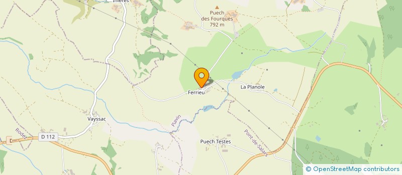 localisation de l'entreprise GAEC DE LA CROUZETTE DE CEIGNAC  CALMONT