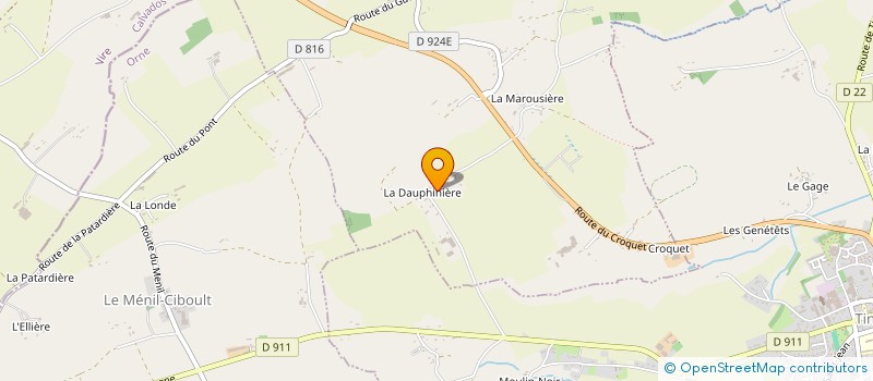 localisation de l'entreprise GAEC DE LA DAUPHINIERE à ST QUENTIN LES CHARDONNETS