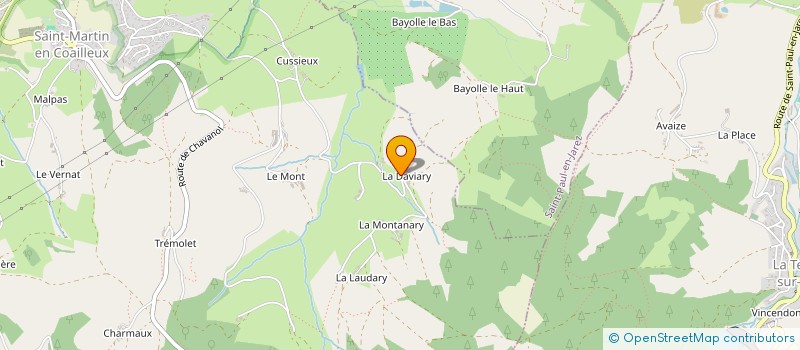 localisation de l'entreprise GAEC DE LA DAVIARIE à SAINT-CHAMOND