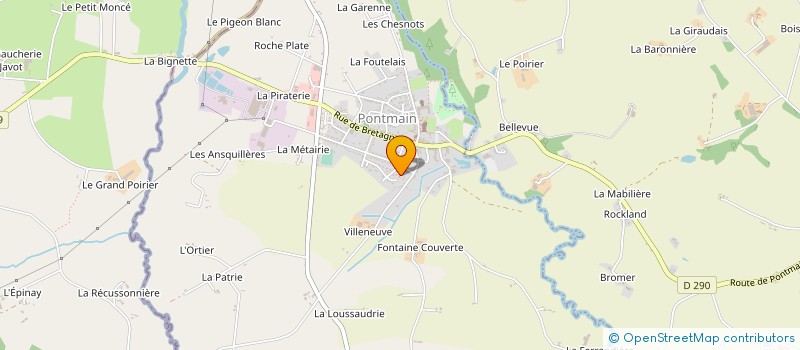 localisation de l'entreprise GAEC DE LA DENILLIERE à MONTAUDIN